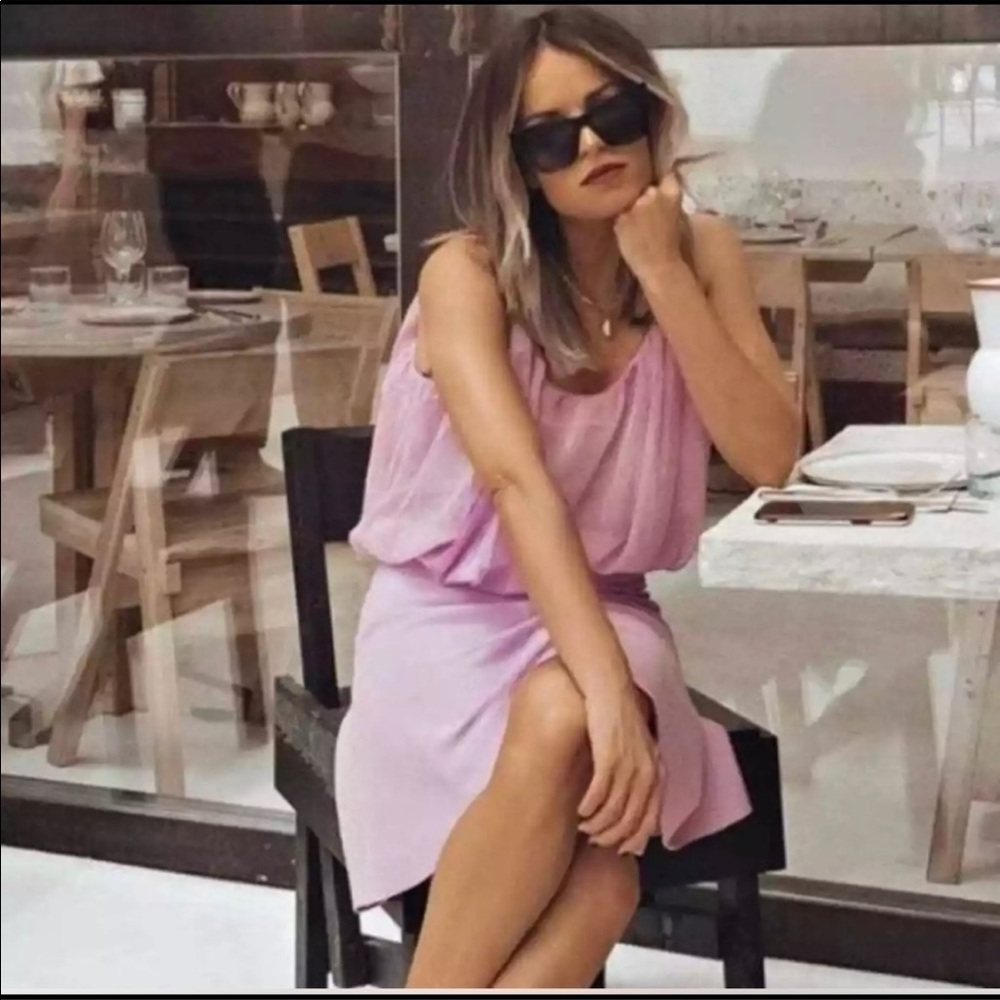 NWT Zara Knit Dress Pink Lilac M